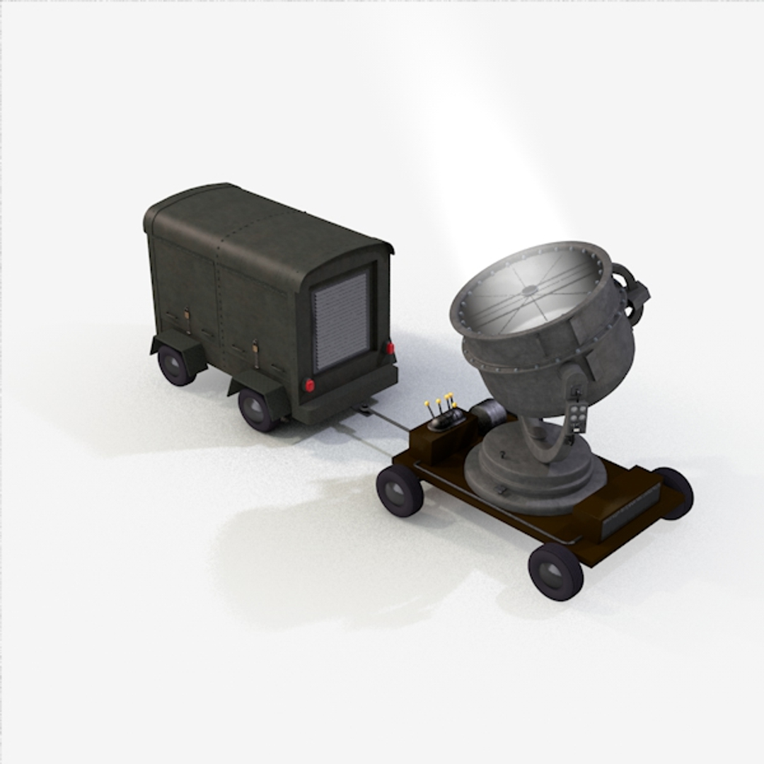 Classic Searchlight 3d C4d