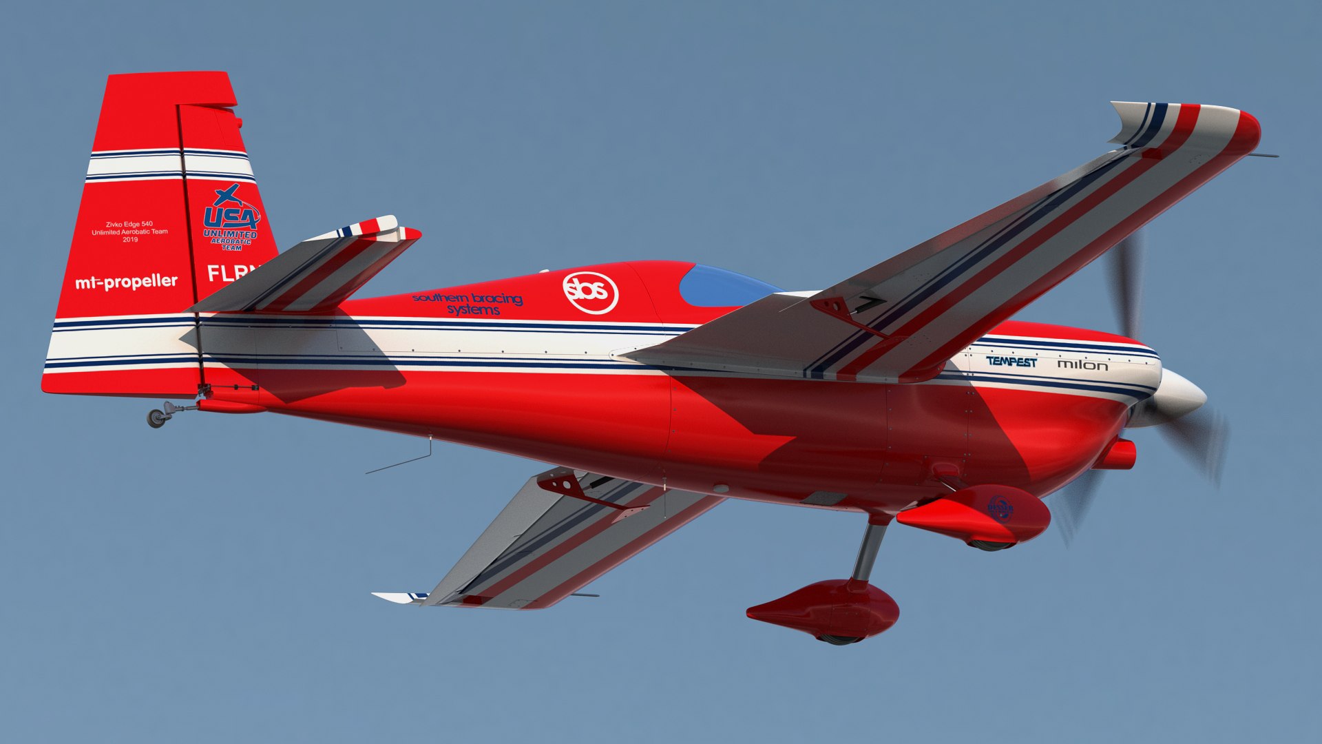Aerobatic Aircraft Zivko Edge 540 3D model preview