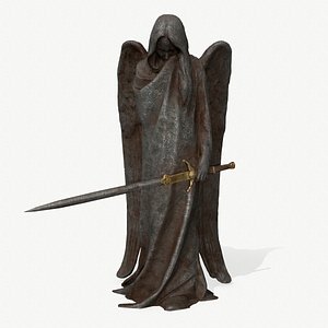 Angel Statue 3 3D model