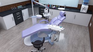 3D dentist office doctor dental clinic