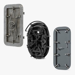 3D Watertight Ship Doors Collection