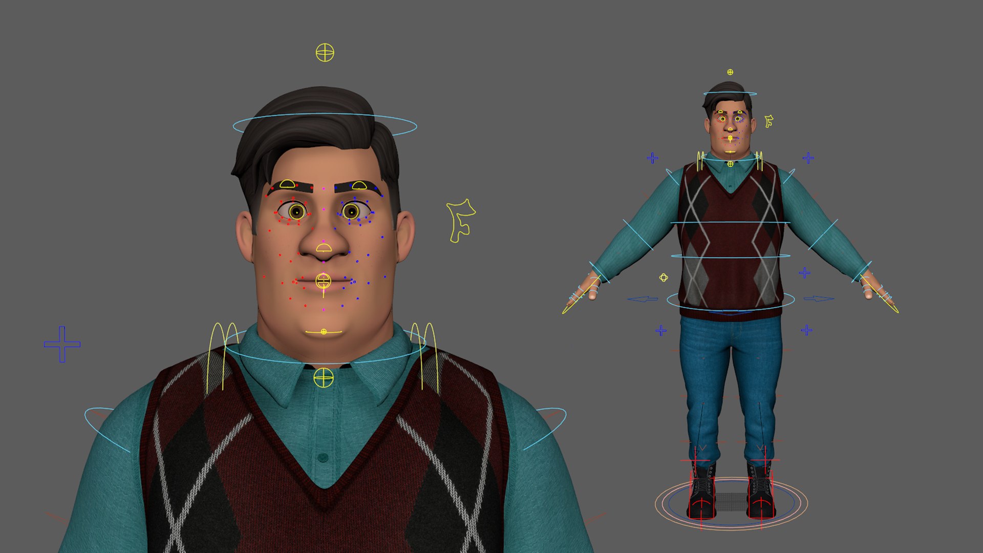 3D Cartoon Man Model - TurboSquid 2099869