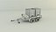 spraying trailer model