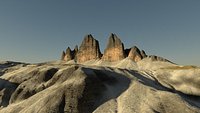 Iconic mountains of Tre Cime Drei Zinnen