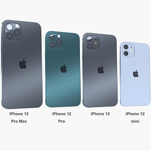 iphone 12 set 3D model