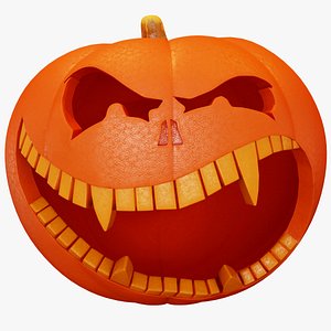 3D Halloween Pumpkin - Hungry