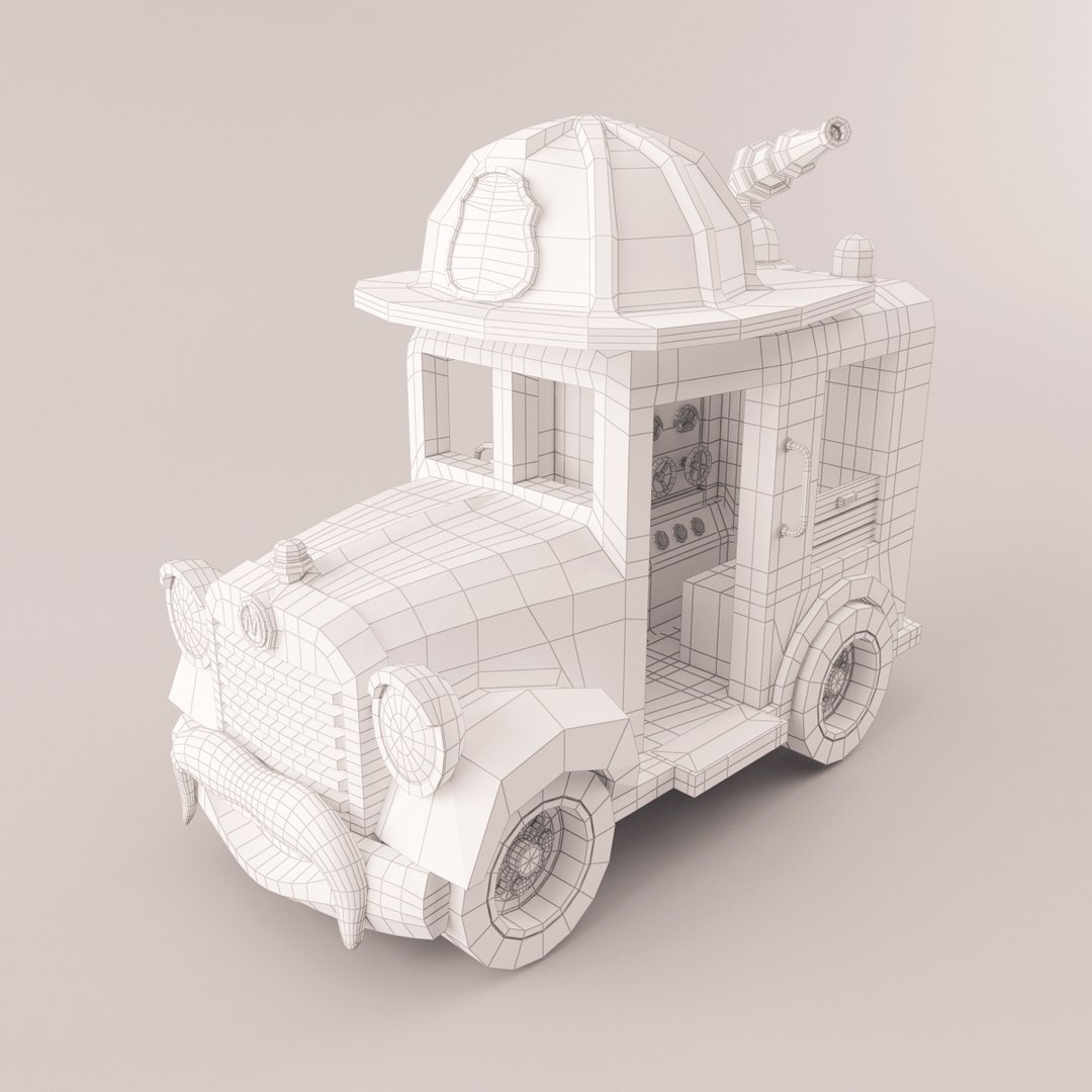 3d Model Of Kiddie Ride Truck