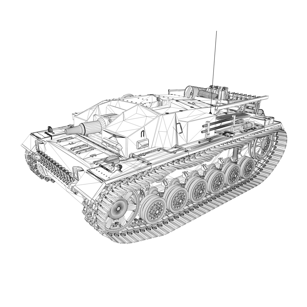 3d - stug abt 197 model