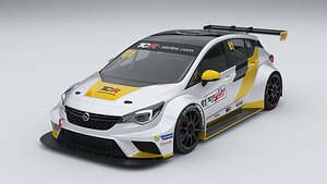 Opel Astra TCR 2016 3D model