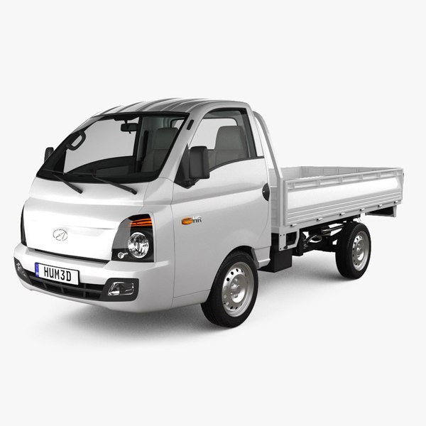 Hyundai HR Flatbed Truck with HQ interior and engine 2013 3D 모델