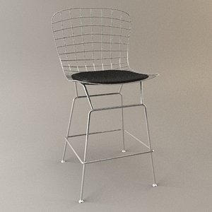 bertoia bar kitchen stool 3d max