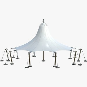 Tensile Structures Conical 3D model