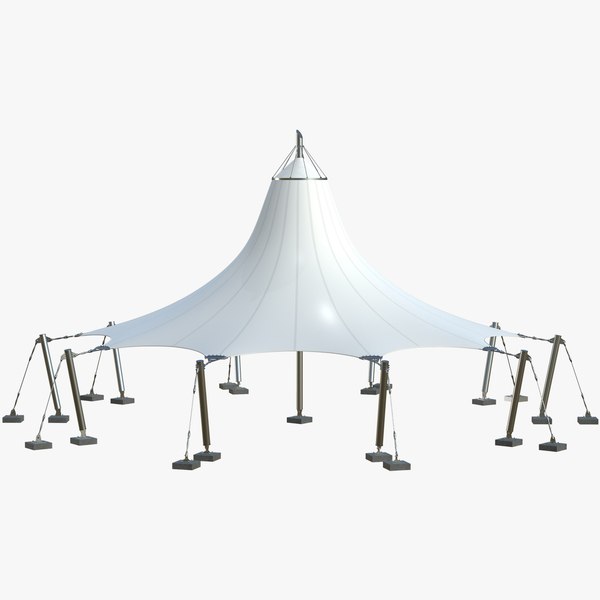 Tensile Structures Conical 3D model