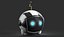 Personaggio dei cartoni animati robot a sfera