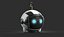Personaggio dei cartoni animati robot a sfera