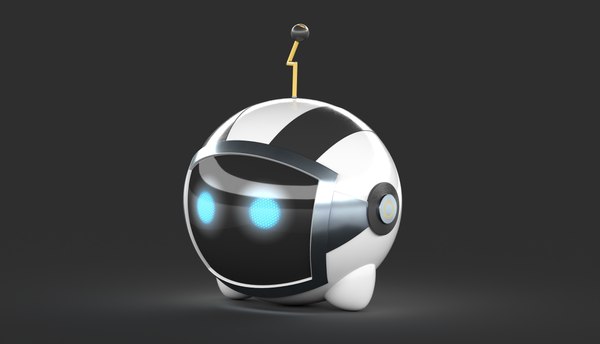 modelo 3d Personaje Dibujos Animados Bola Robot - TurboSquid 2047338