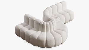 Modular Sofa Jagger Dining Boucle 3D