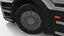 Heavy Duty Electric Tractor With Cargo Trailer White Rigged for Maya