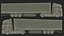 Heavy Duty Electric Tractor With Cargo Trailer White Rigged for Maya