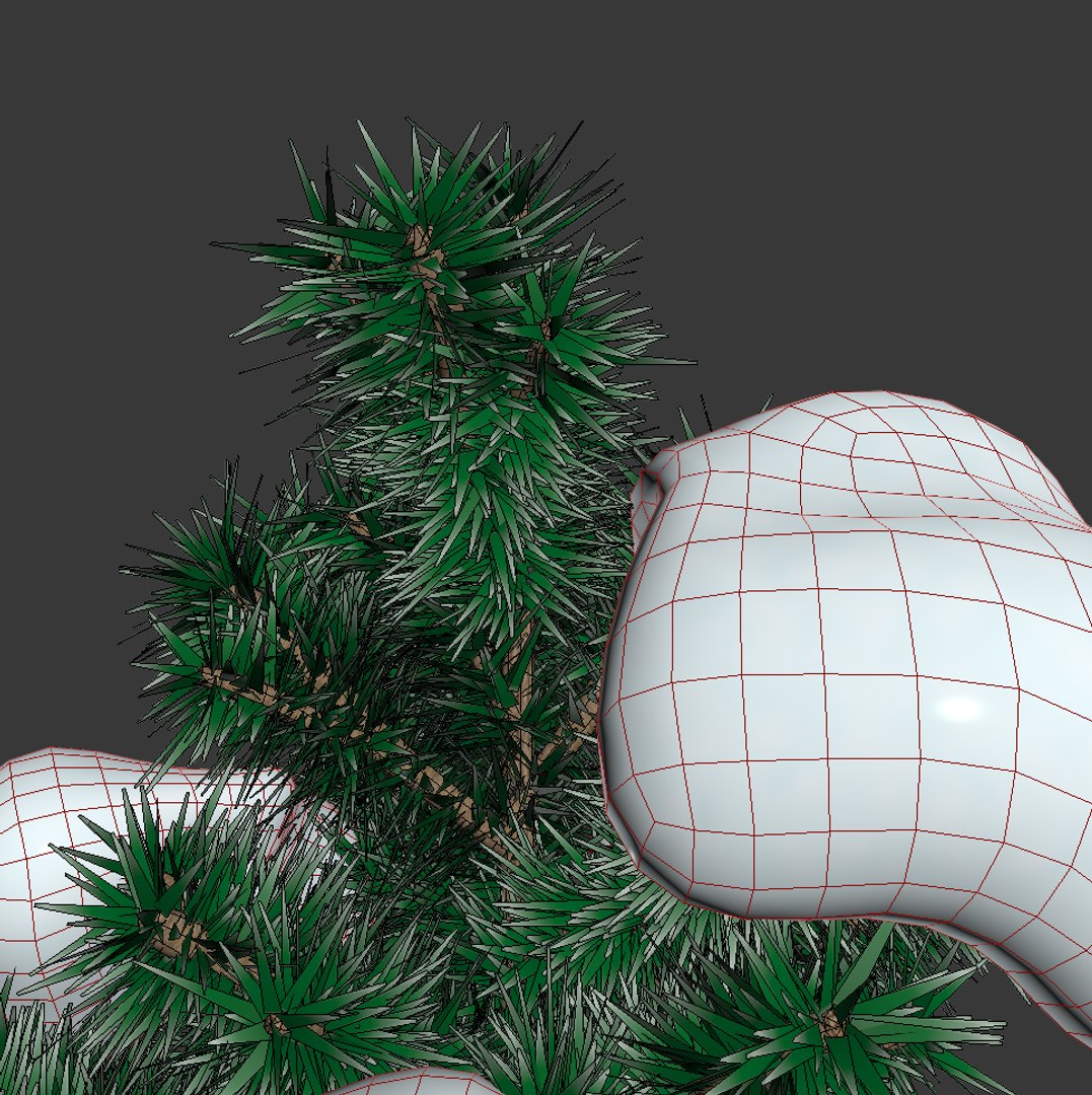 Snow Fir Tree 3d Max