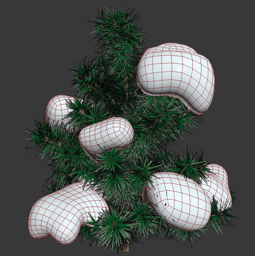 Snow Fir Tree 3d Max