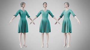 Dress 06 Dark Cyan