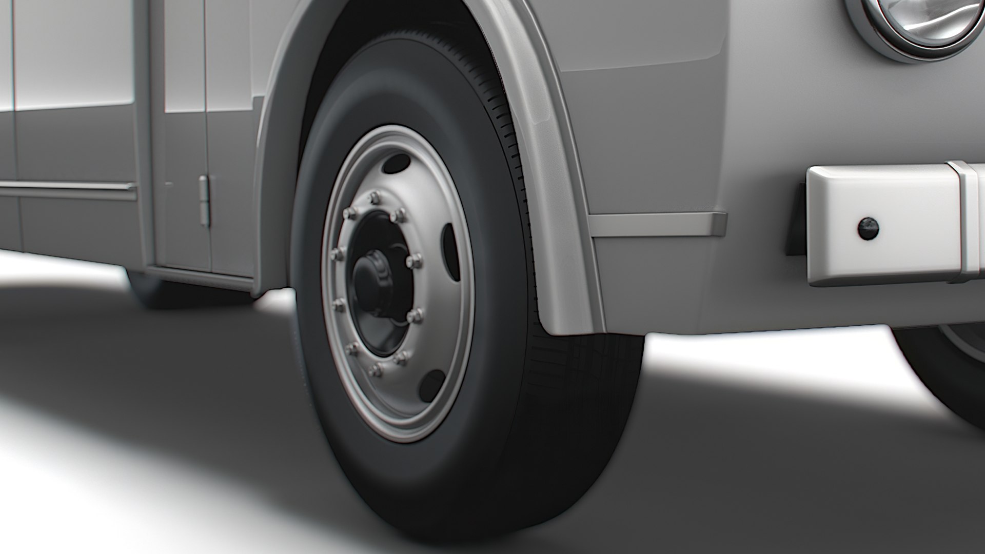 Generic Old Bus Wheel 3D - TurboSquid 2009506
