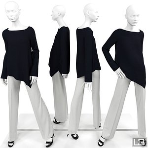 woman mannequin 3d max