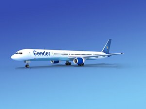 3d airline boeing 757 757-300 model