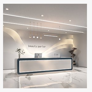 3D the reception desk model