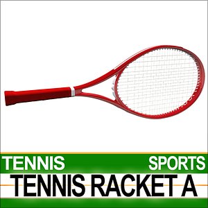 3D model tennis racket