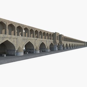 Si-o-seh Pol Bridge of 33 Arches 3D Model