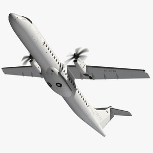 ATR 72 White Livery 3D model