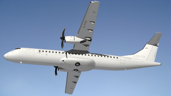 ATR 72 White Livery 3D model - TurboSquid 1834249