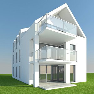 3d apartment building