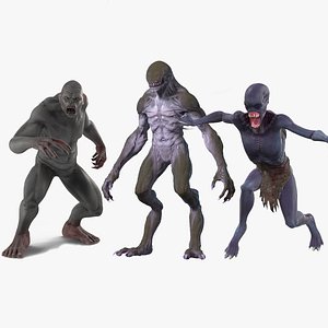 3D Monster Beasts Rigged Collection 2 for Cinema 4D