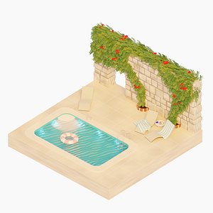 Relax Ancient Pool Side
