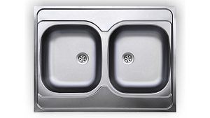 Sink UKINOX 2 bowl 800 x 600