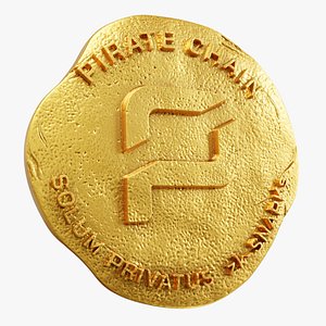 3D Pirate Chain Coin ARRR model