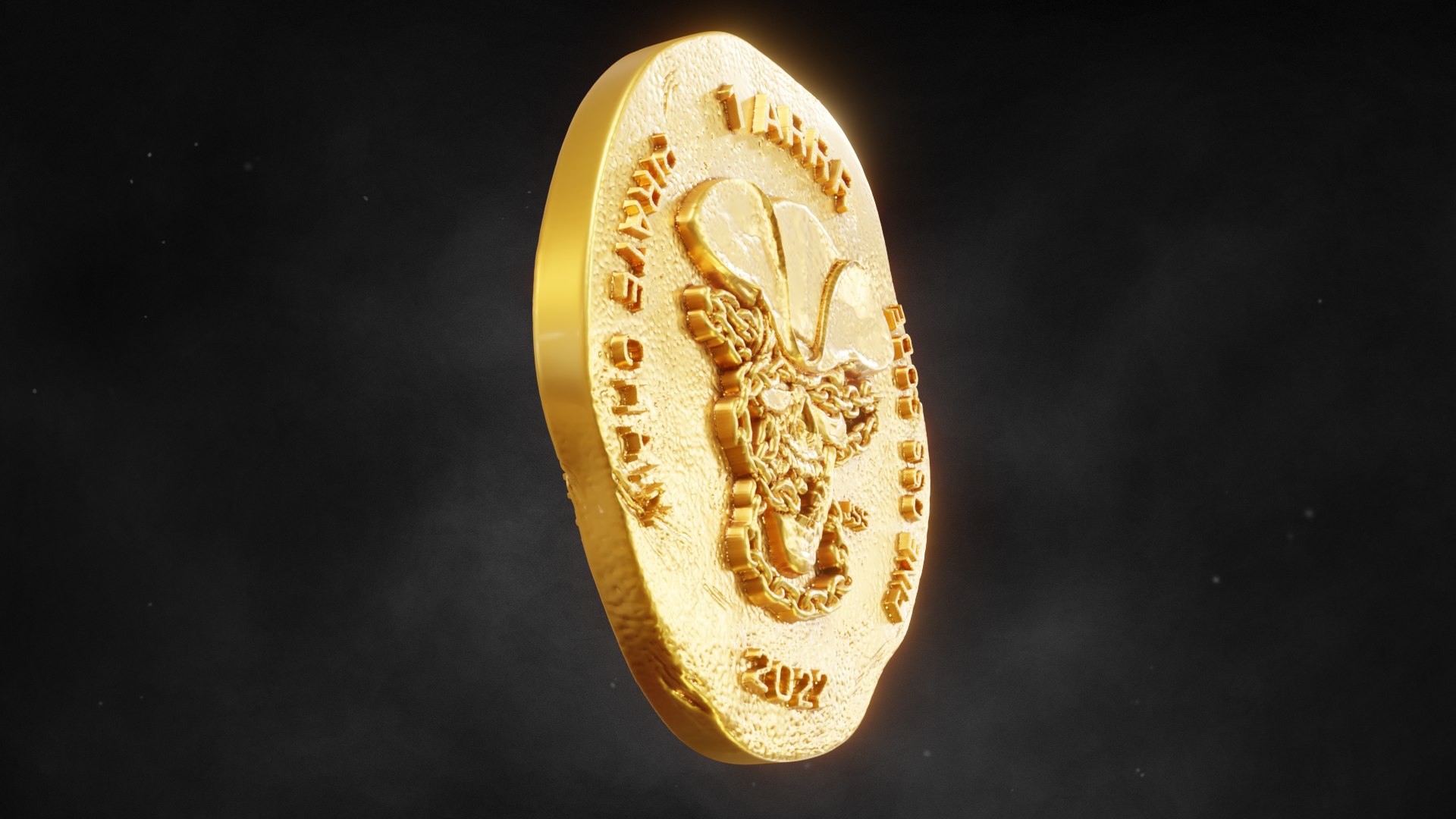 Free 3D Pirate Chain Coin ARRR Model - TurboSquid 1876405