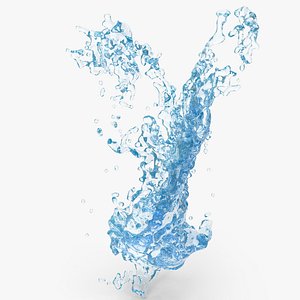 3D Splash Liquid model