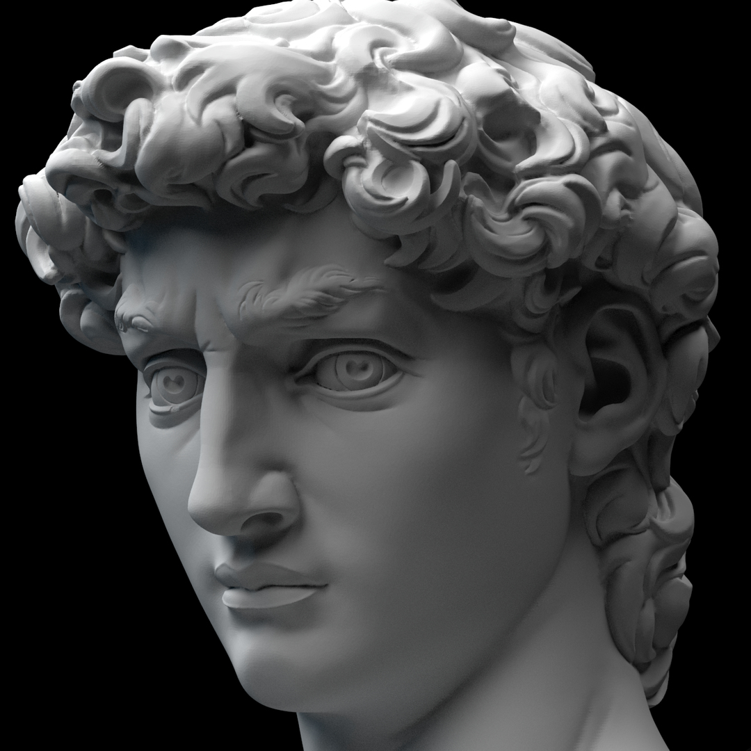 david statue michelangelo 3d obj