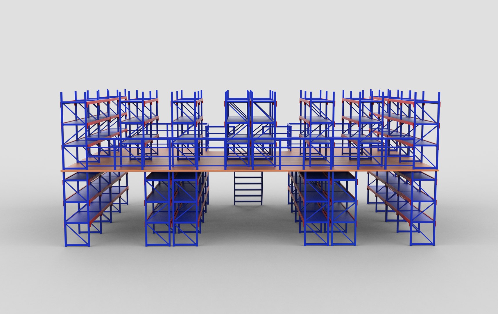 Industrial Mezzanine Floor Rack 3D Model 3D - TurboSquid 2468245