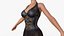 Womens Sexy Gothic Victorian Steampunk Dress model