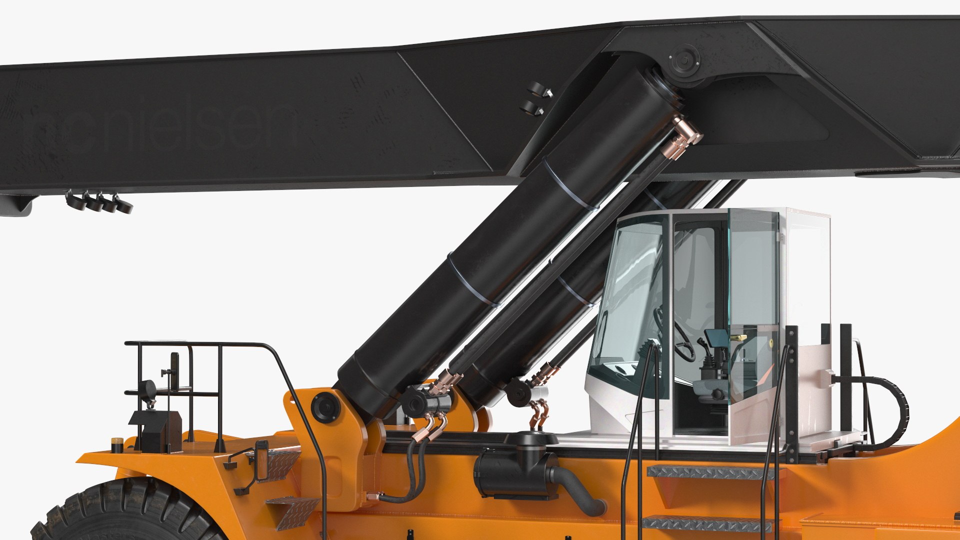 Reachstacker Container Loader Rigged For Cinema 4D 3D Model ...