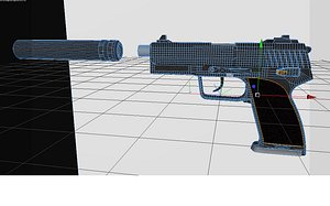 3d model gun silencer