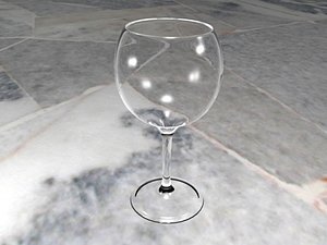 glass wine goblet obj free