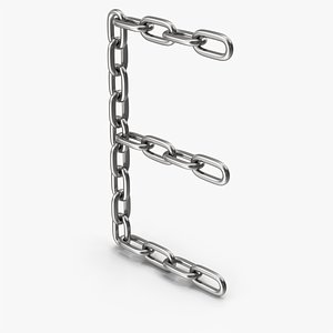 Chain Letter E 3D model