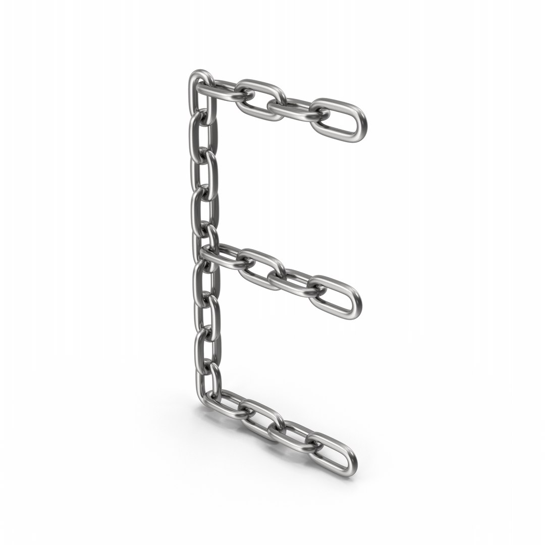 Chain Letter E 3D Model TurboSquid 2023071