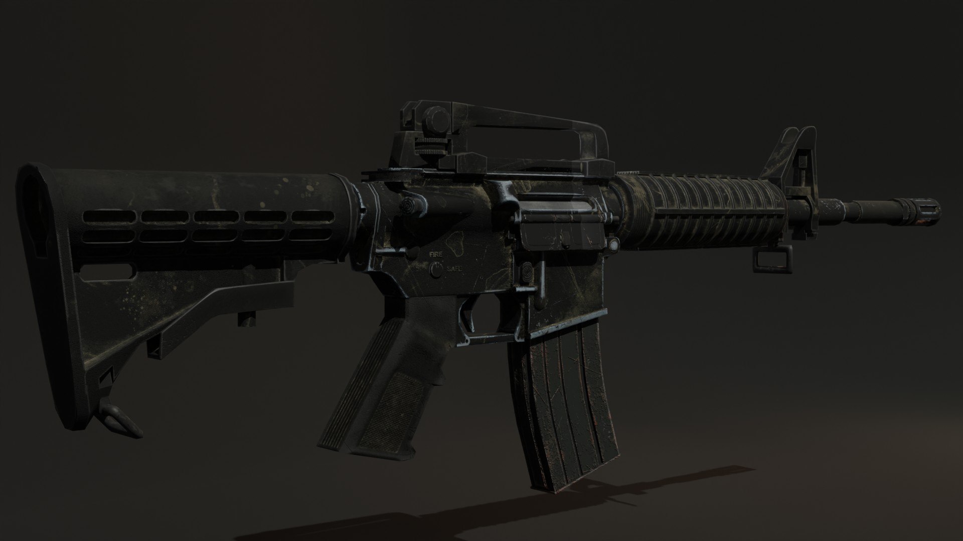 Assault Rifle M15 3D Model - TurboSquid 2104828